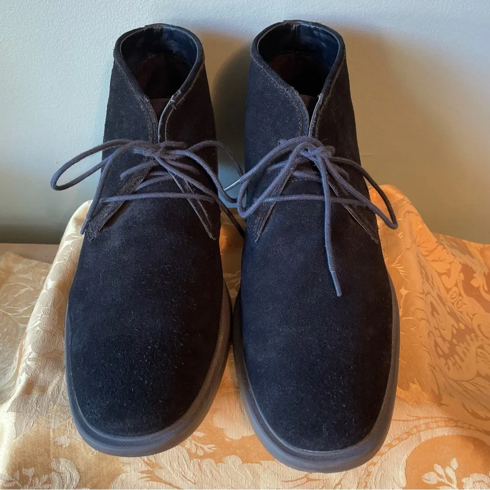 Calvin Klein Ulysses Black Suede Ankle Chukka Boots